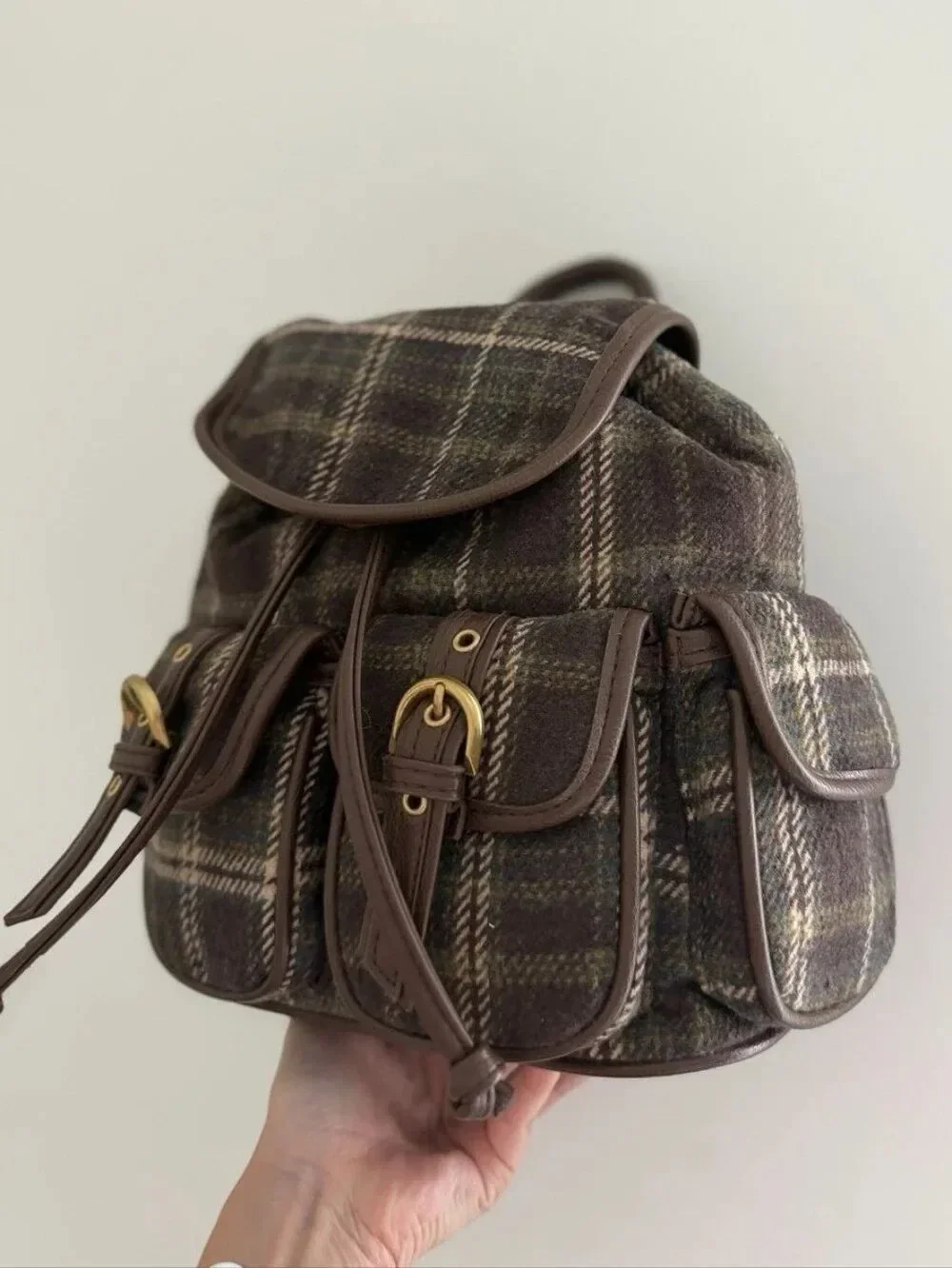 Madden Girl compact plaid